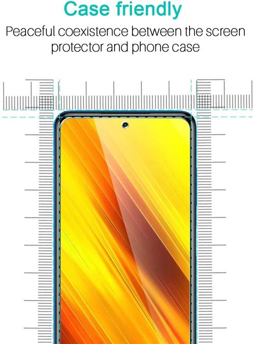 Vitre protection ecran arriere pour Xiaomi Poco X3 NFC Verre trempé  incassable lot de [X3] Tempered Glass
