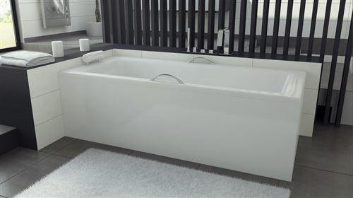Baignoire VENETO avec tablier 140/150 x 70 et 160/170 x 75 - Dimensions: 140 x 70 cm