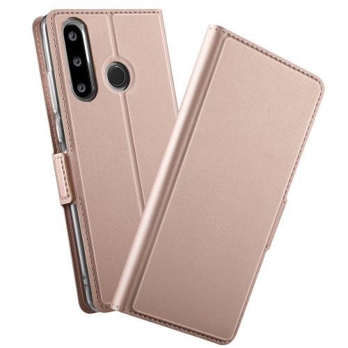 Housse étui Coque en cuir avec poche pour HUAWEI P30 Lite - Or rose -3966
