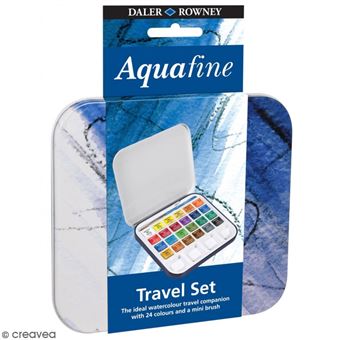 Mini boîte aquarelle de voyage - 24 couleurs