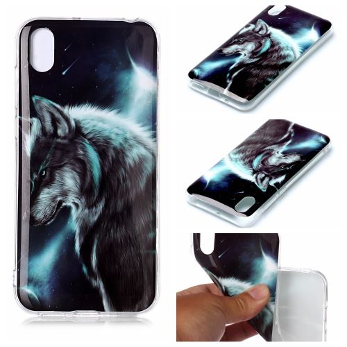 Coque en TPU impression de modèle Loup pour votre Huawei Y5 (2019)/Honor 8S