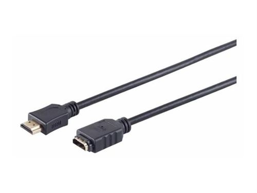 MicroConnect High Speed HDMI with Ethernet - HDMI avec câble d'extension Ethernet - 1 m