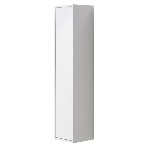 Girona Colonne De Salle De Bain L 25 Cm - Blanc Laque Brillant
