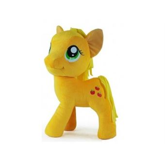 Peluche geante mon petit poney : appel jack 50 cm - grande peluche jaune my little poney - 1