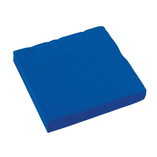 Amscan serviettes de table bleu 33 x 33 cm 20 pièces