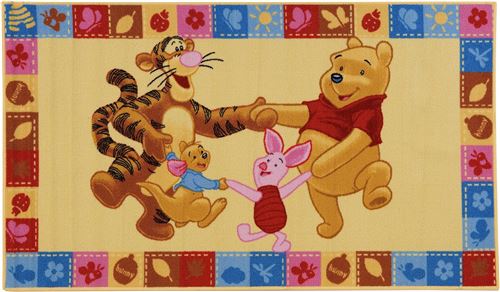 Disney tapis Winnie l'ourson et ses amis 140 x 80 cm