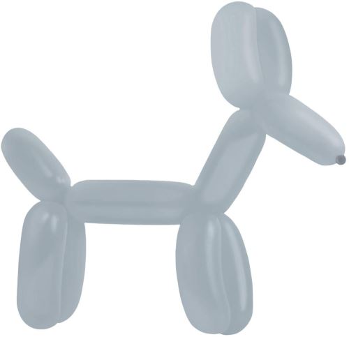 Amscan ballons de mode Mode 114 cm latex gris 100 pièces