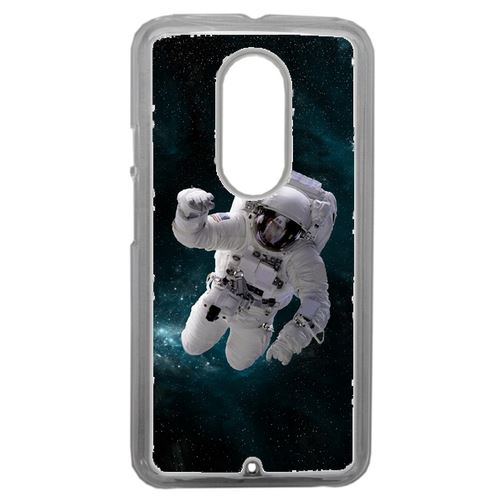 Coque Astronaute Blue Compatible Motorola Moto X2 Transparent