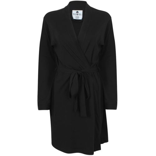 Towel City - Peignoir de bain 100% coton - Femme (L) (Noir) - UTRW1587