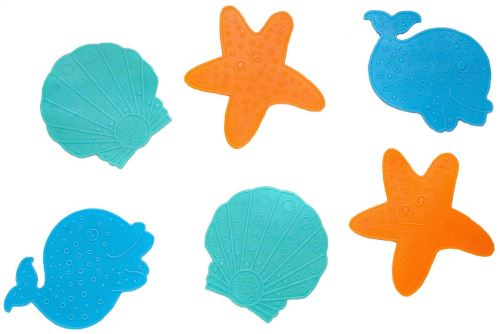 Clippasafe 6 Mini Tapis De Bain Antiderapants