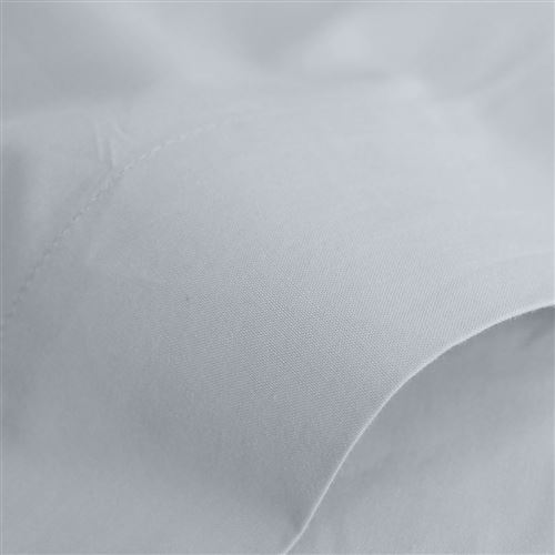Drap housse percale M&eacute;line 2 LABELISSIM - Blanc - 180 x 200 cm