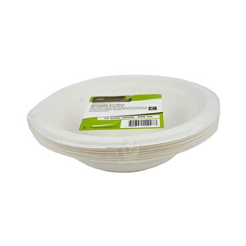 NATURESSE - 5254-12 - 12 Bols ronds - Canne a sucre - 400 ml