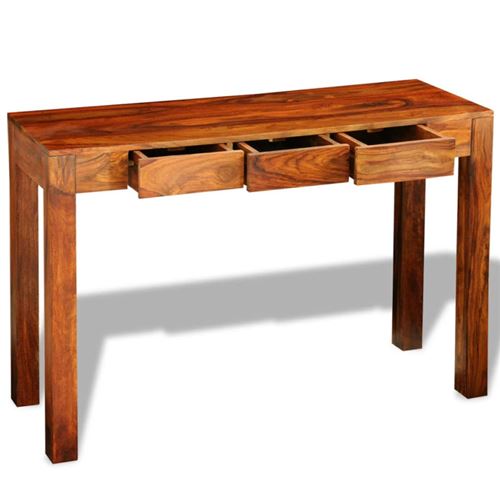 vidaXL Table console avec 3 tiroirs 80 cm Bois