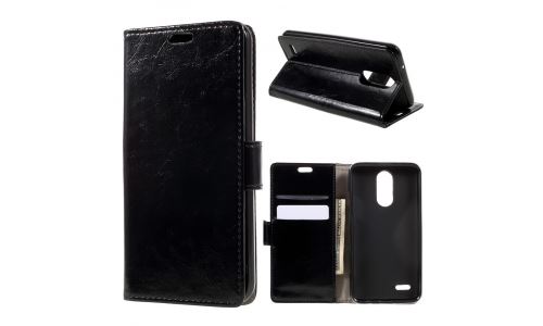 Etui type portefeuille noir LG K4-2017 rabat latéral fonction stand