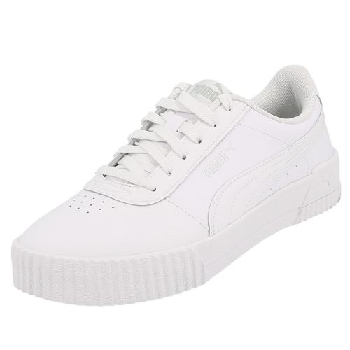Chaussures basses cuir ou simili Puma Carina white lady Blanc taille : 38 réf : 19679