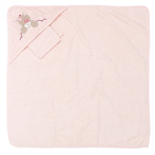 Cape de bain et gant de toilette jade la licorne - nattou