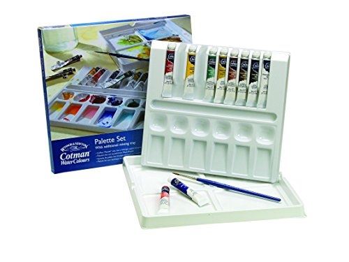 Winsor & newton cotman water colour boîte de peinture 10 tubes 8 ml couleurs assorties