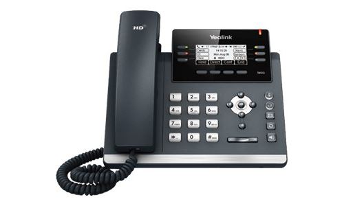 Yealink SIP-T42G - Téléphone VoIP - (conférence) à trois capacité d appel - SIP, SIP v2, SRTP - 3 lignes