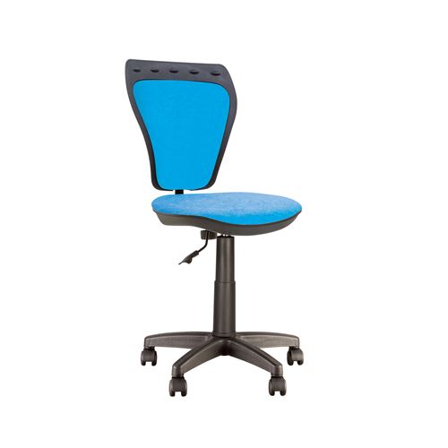 Ministyle bleu ab31 - chaise de bureau pour enfant tissu bleu