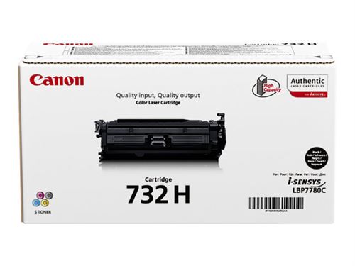  Canon 732 BK H - Haute capacit&eacute; - noir - original - cartouche de toner - pour i-SENSYS LBP7780Cx