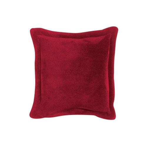 Coussin doux rouge 50 x 50 cm FERO