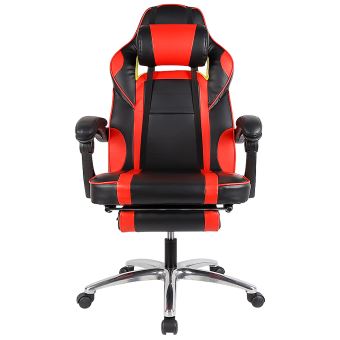 Rouge Et Noir Fauteuil Gamer Chaise De Bureau Dossier Reglable 90 175 Achat Prix Fnac