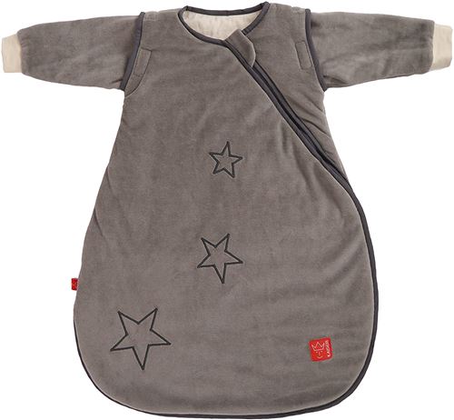 Kaiser 65070124 Gigoteuse Star Sidezip séparable, toute l'année Gigoteuse, bras, 70 cm, gris