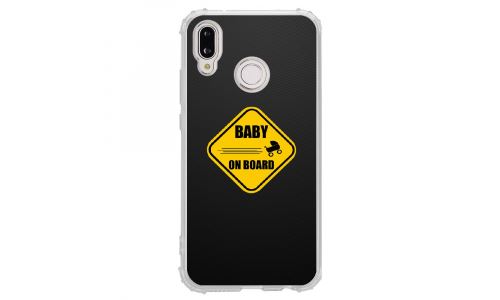Coque souple pour Huawei P20 Lite avec impression Motifs Baby On Board