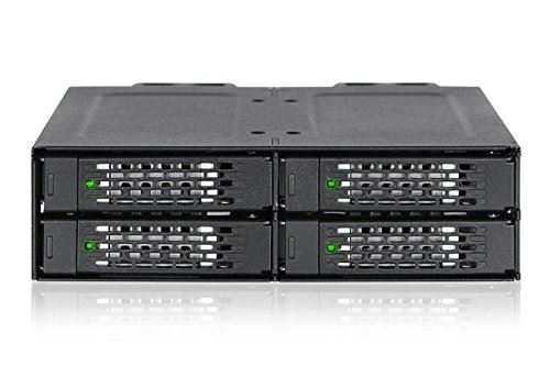ICY DOCK ToughArmor MB699VP-B - Rack pour 4 disques 2.5 U.2 NVMe / SAS / SATA dans baie 5.25 ( Catégorie : Accessoire pour boîtier )