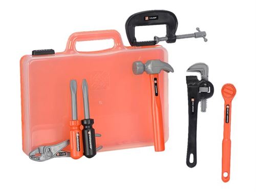 The Home Depot - Handy Tools in Carry Case - gris, bleu, orange