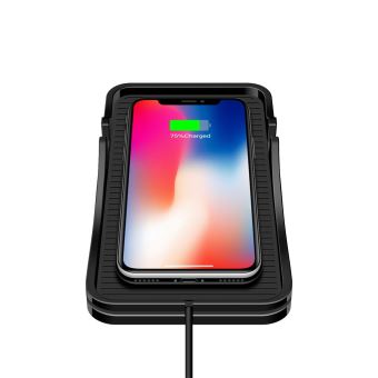 13€85 sur Qi chargeur sans fil voiture tapis de recharge sans fil  anti-dérapant pour iPhone pour Samsung - Chargeur pour téléphone mobile -  Achat & prix