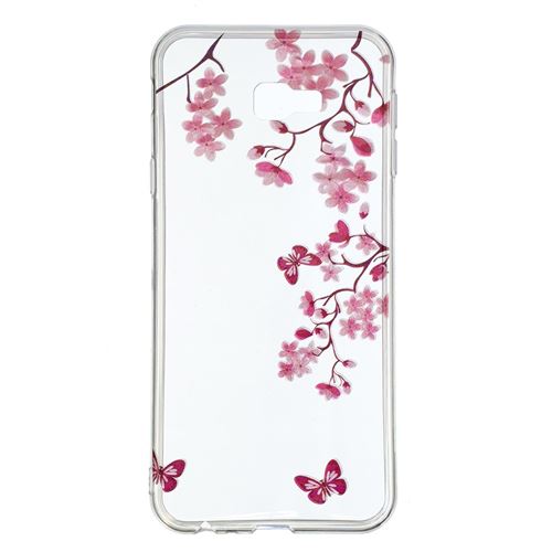 Coque en TPU impression de motifs fleurs et papillons pour votre Samsung Galaxy J4 Plus/J4 Prime J415