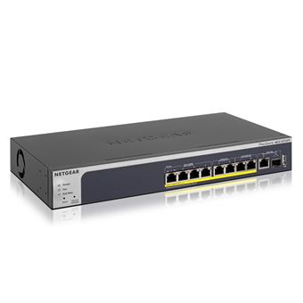NETGEAR Smart MS510TXPP - Commutateur - L3 Lite - intelligent - 4 x 10/100/1000 (PoE+) + 2 x 100/1000/2.5G/5G (PoE+) + 2 x 100/1000/2.5G (PoE+) - de bureau, Montable sur rack - PoE+ (180 W) - 1