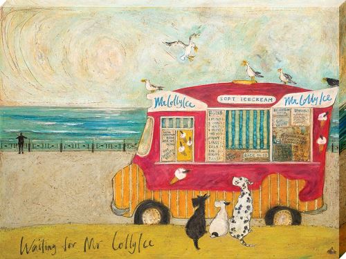 Sam Toft imprimée Waiting for Mr Lollyice 30 x 40 cm