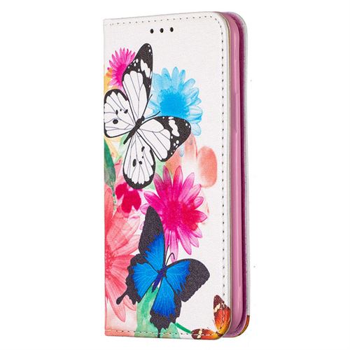 Coque PU Cuir FAYANGRIES Pour Apple iPhone 8 (4.7) /iPhone 7/ SE (2020), Support Protection Flip Papillon