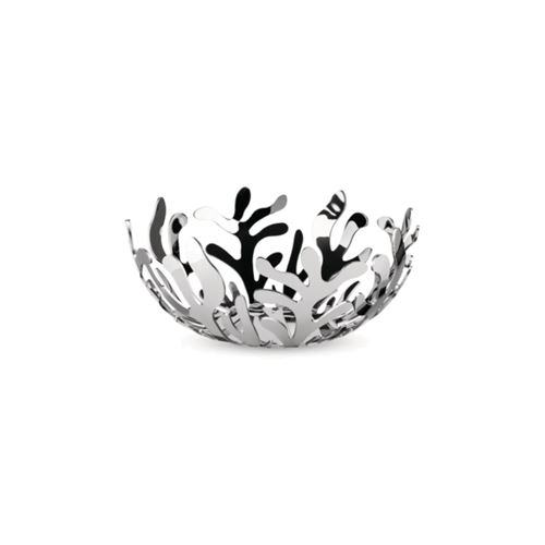 Corbeille &agrave; fruits argent&eacute;e en acier Mediterraneo Alessi Blanc Alessi