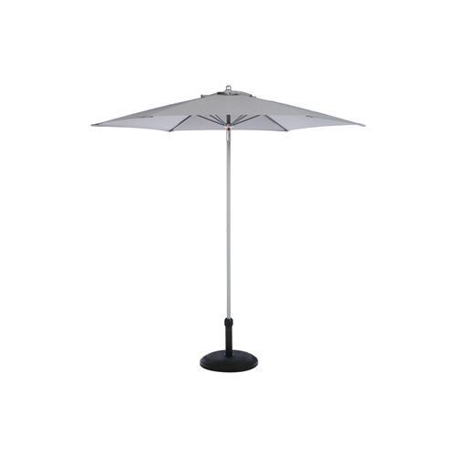 Parasol droit rond Anzio - Diam. 230 cm - Gris ardoise