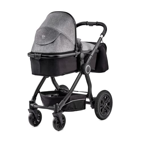 Kinderkraft VEO Poussette Duo, 2 en 1, Landau, Hamac, Cadre en Aluminium, Noir