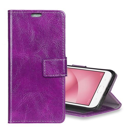 Asus ZenFone 4 Max ZC520KL Housse Etui Cuir PU Violet Effet Peau rétro ALS46529