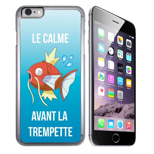Coque pour iPhone 7 pokémon le calme avant la trempette magicarpe