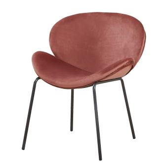 Chaise de Salle a Manger en Tissu Velours Retro, Rembourre ...