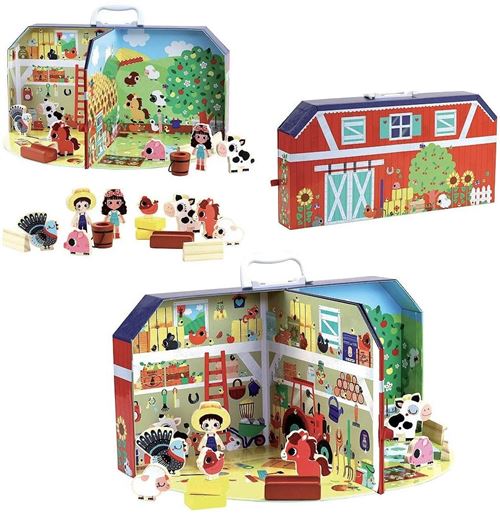 Vilac - Boite en carton 3D Ma Petite ferme - multicolore