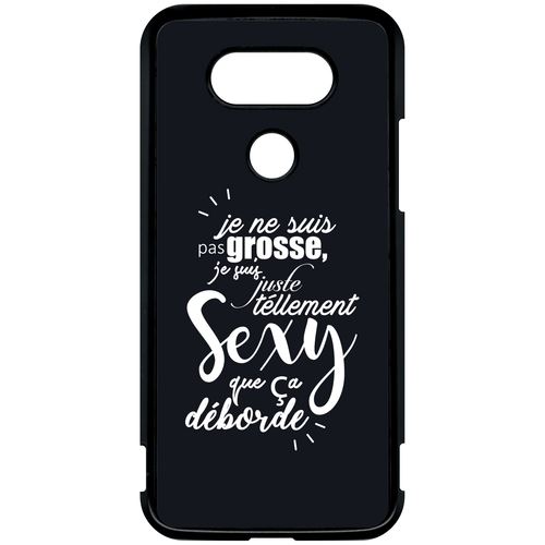 Coque Lg G5 Je Ne Suis Pas Grosse Fond Noir