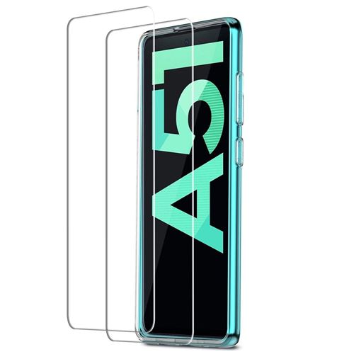 iPomcase Verre trempé (Lot de 2) pour Samsung Galaxy A51 4G