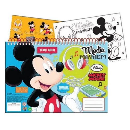 Cahier de dessin, livre de coloriage A4 + Stickers Mickey - guizmax