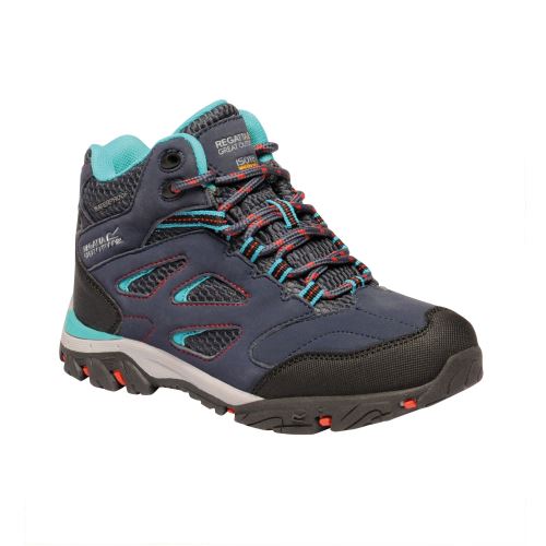 Regatta - Chaussures montantes de randonnée HOLCOMBE - Unisexe (29 FR) (Bleu sarcelle/rose foncé) - UTRG3622