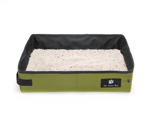 Bac A Litiere Pour Chat Maison De Toilette Pliable Et Etanche Pour Une Utilisation En Exterieur Vert 45 Cm 35 Cm 12 5 Cm Hygiene Et Sante Pour Chat Achat Prix Fnac