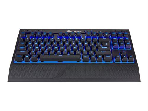 Corsair k63 sans Fil Clavier Gaming mécanique Cherry MX Red, éclairage LED Bleues, QWERTZ (Noir)