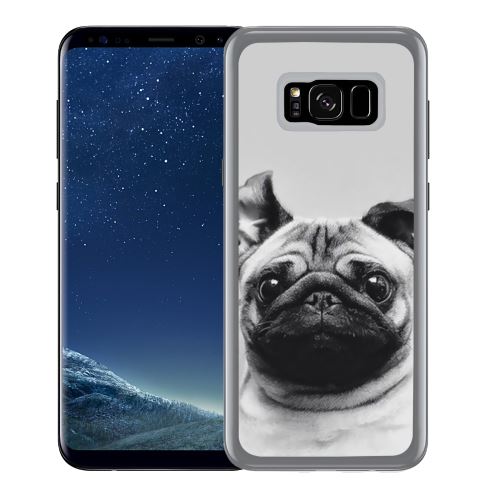 Coque pour Samsung Galaxy S8 chien carlin oreilles