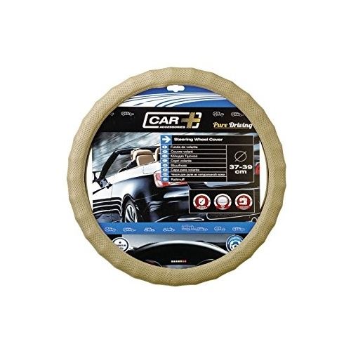 Car Plus Couvre volant PVC universel beige 37-39 cm